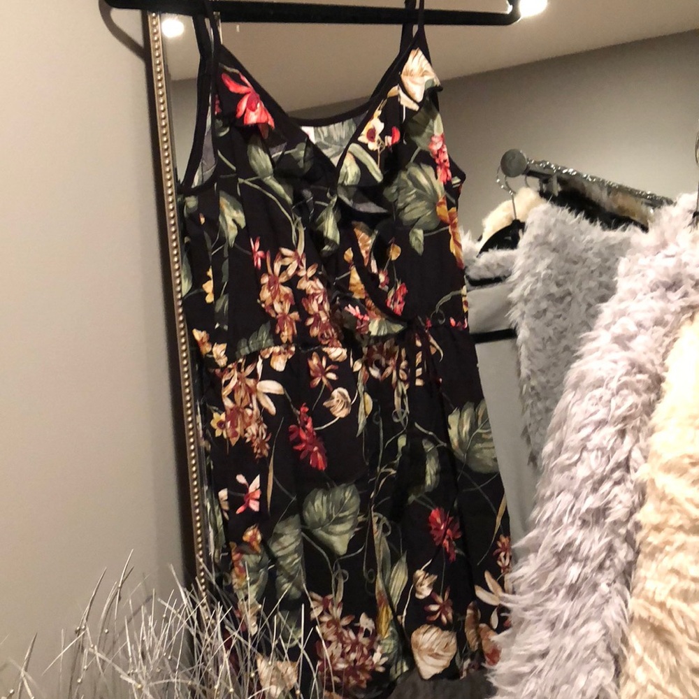 Flowered romper
